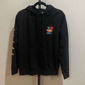 Vans X Crayola Graphic Print Black Hoodie Size Small